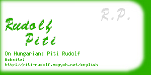 rudolf piti business card